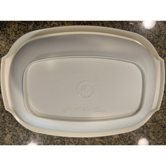 Tupperware Steamer Vintage 1273-3 Vegetable Rice Teal Turquoise Heart - Picture 3 of 4